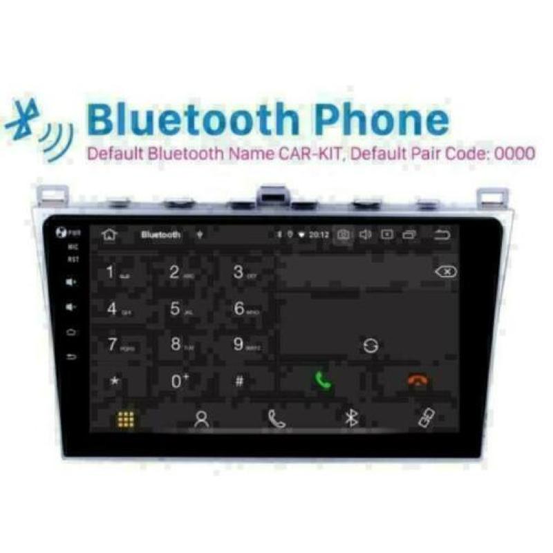 Mazda 6 radio navigatie android 9.0 wifi dab+ carkit 10,1''