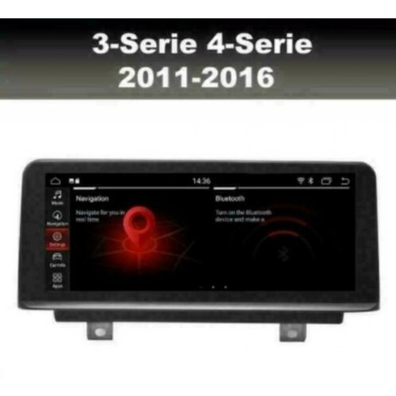 BMW 3serie F30 4serie F31 navigatie android 9 carplay dab+