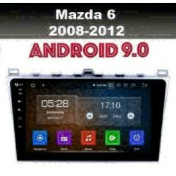 Mazda 6 radio navigatie android 9.0 wifi dab+ carkit 10,1''