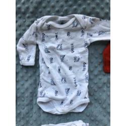 3 setjes Petit Bateau rompers voor tweeling
