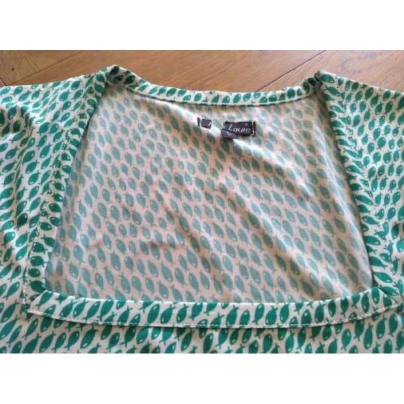 ?? King Louie shirt met visjes met prachtige halslijn