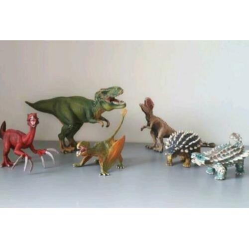 Grote set Schleich dinosaurussen met een Tyrannosaurus Rex