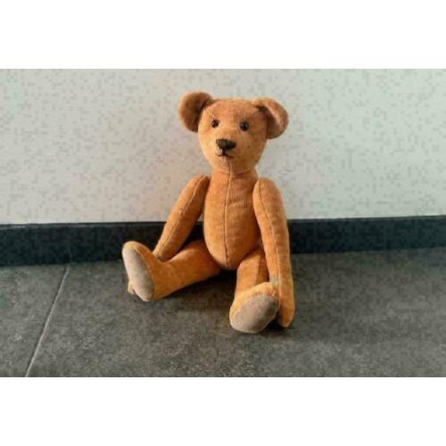 Teddybeer beer met schijven beweegbaar bruin zacht klassiek