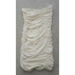 Strapless cocktailjurk maat xs s maat 34 36 zomer jurk