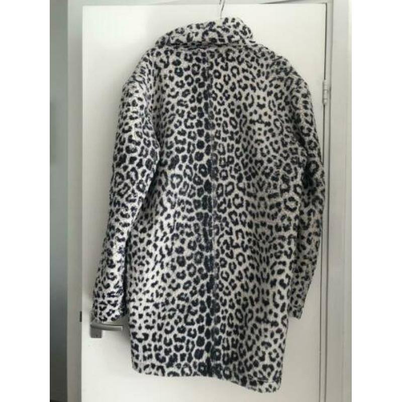 10 days tussen jas luipaardenprint wit/blauw maat 0