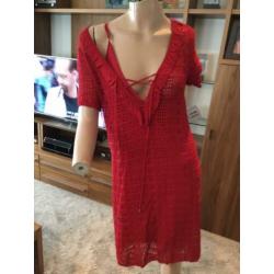 TWIN-SET BY SIMONA BARBIERI jurk met losse onderjurk, maat m