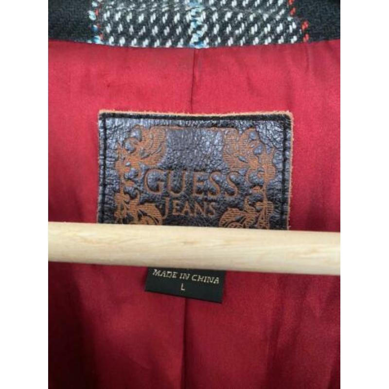 Guess Jeans geruite jas maat L