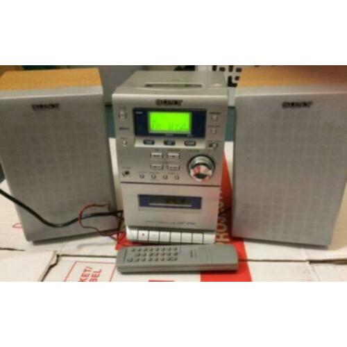 Sony mini stereo set cd/cassette/radio/speakers/afstand.bd