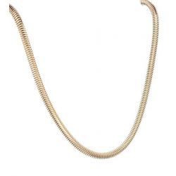 Gouden Collier met Slangen Schakel 14 Krt / 51 cm