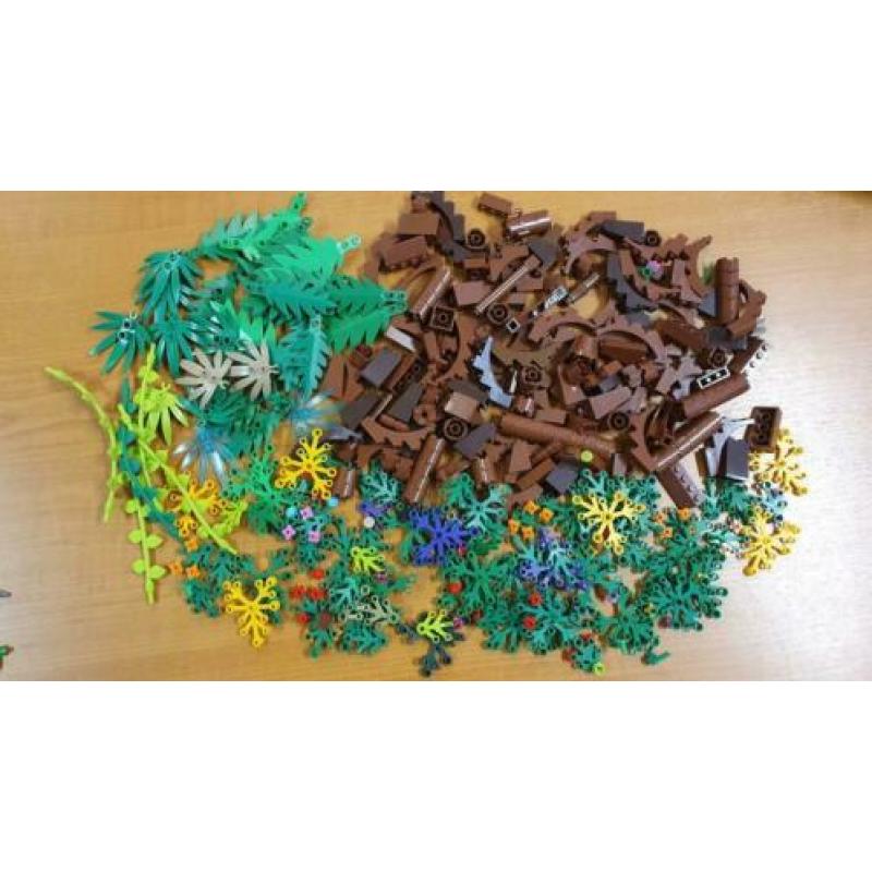 Grote partij lego modulaire bomen struiken bladeren