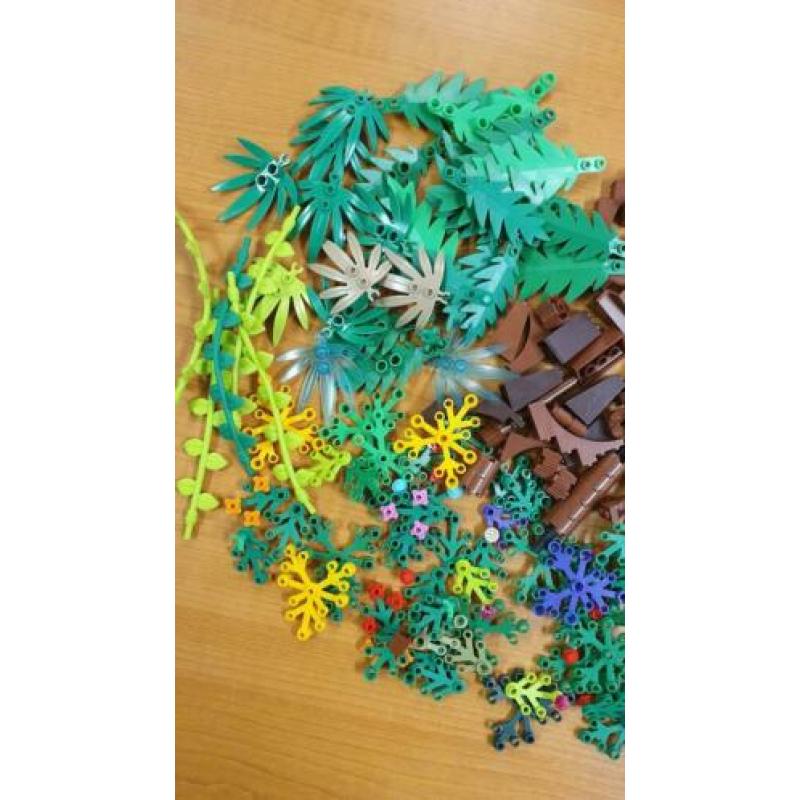 Grote partij lego modulaire bomen struiken bladeren