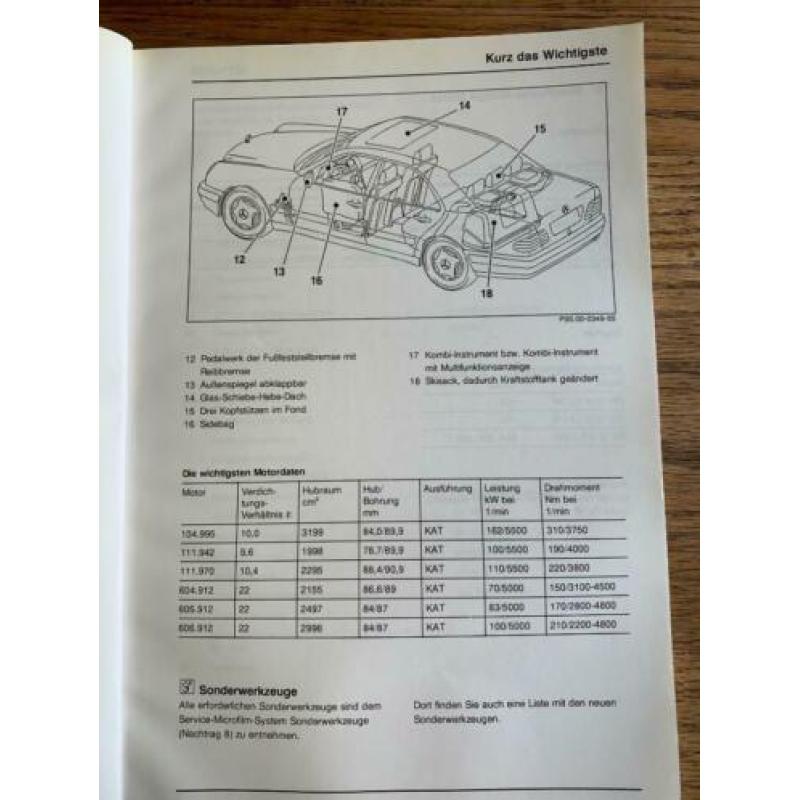 X1mercedes serviceboek type 210 1995 E220 tot E320