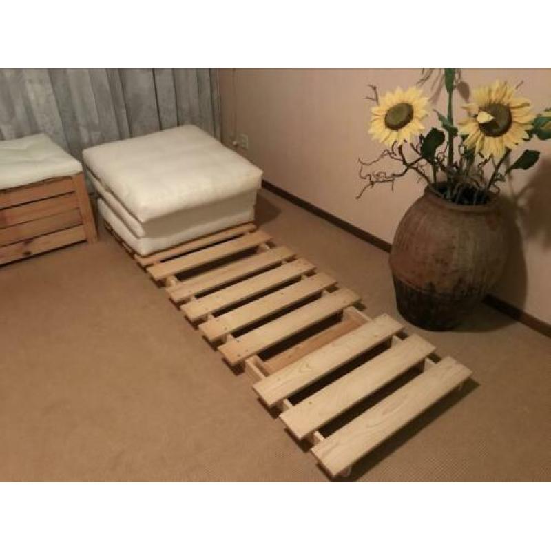 Twee eenpersoons slaapbank/ stoelen