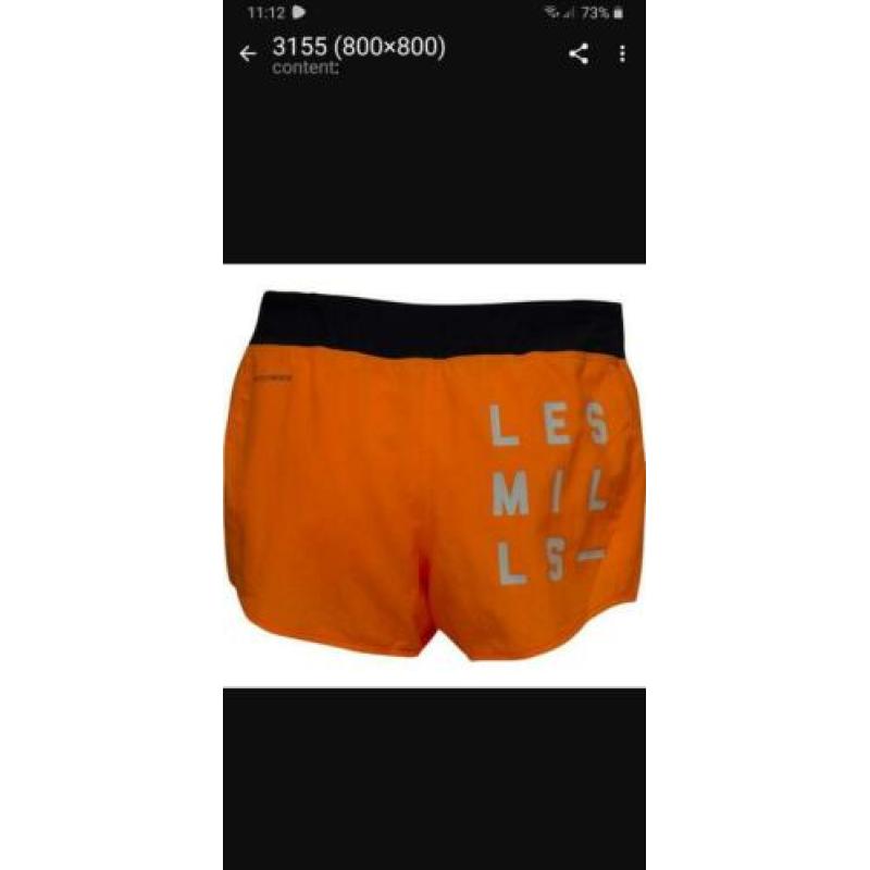 Reebok les mills short maat m