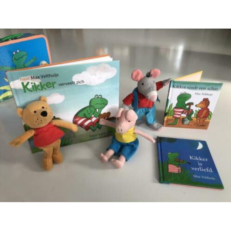 Kikker en zijn vriendjes, bewaarkoffer en 3 boekjes