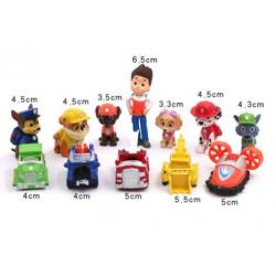 Nieuw. Set 12 Poppetjes/figuurtjes van Paw Patrol.Versiering