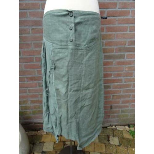 Groene Boheme rok mt 44