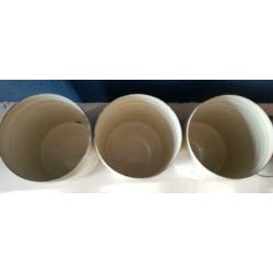 Emaille blikken "koffie-suiker-thee", oud, brocante