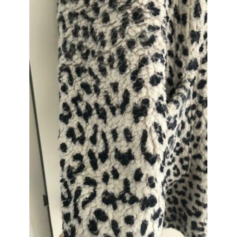 10 days tussen jas luipaardenprint wit/blauw maat 0