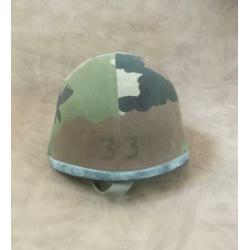 Franse helm met camo cover type F1 - 1989
