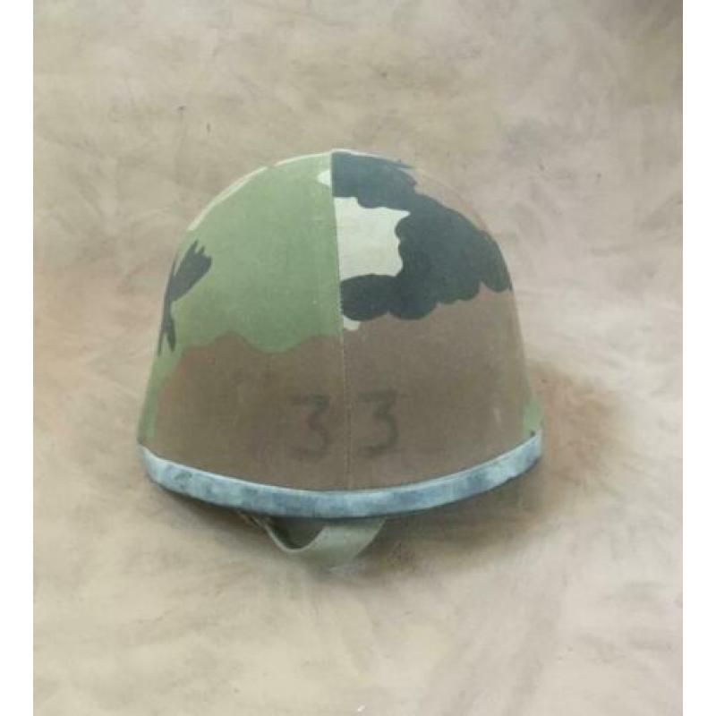 Franse helm met camo cover type F1 - 1989