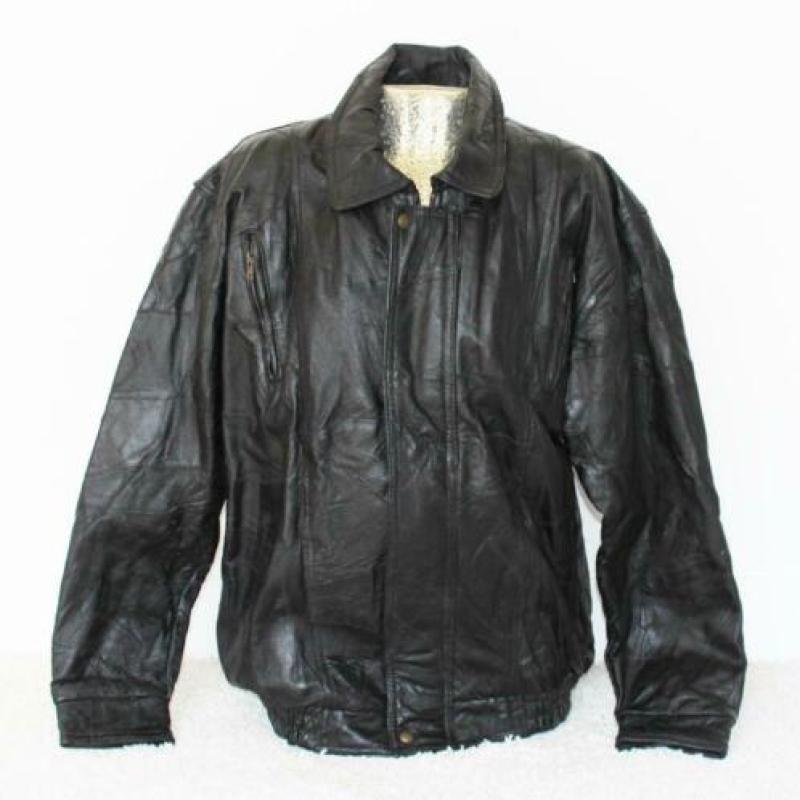 Mooie Soepele Leren Vintage Jas* (XL) winterjas