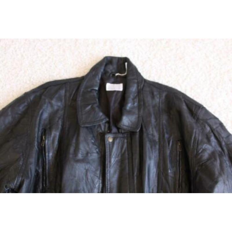 Mooie Soepele Leren Vintage Jas* (XL) winterjas