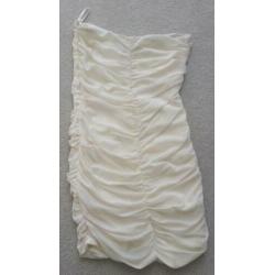 Strapless cocktailjurk maat xs s maat 34 36 zomer jurk