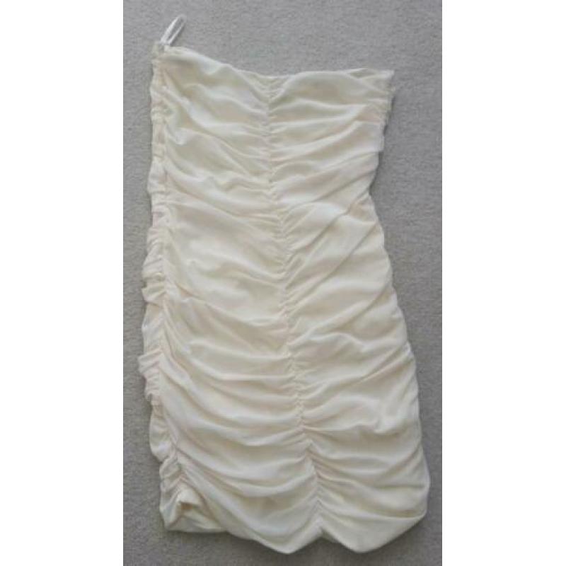 Strapless cocktailjurk maat xs s maat 34 36 zomer jurk