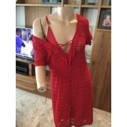 TWIN-SET BY SIMONA BARBIERI jurk met losse onderjurk, maat m