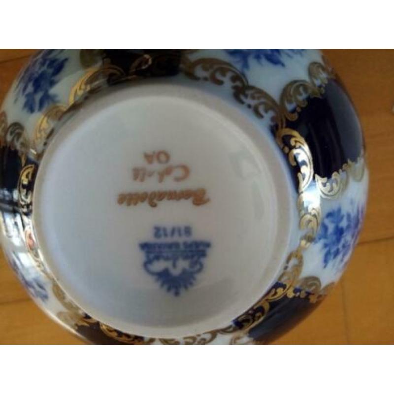 vaas Lindner Kueps Bavaria Porselein Bernadette Cobalt 0A