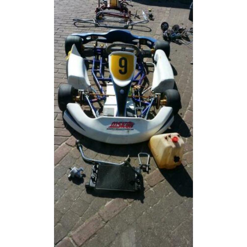 Ms kart compleet met werk en haase frame l
