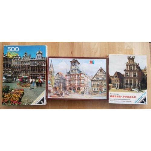 3 leuke puzzels van 500 stukjes