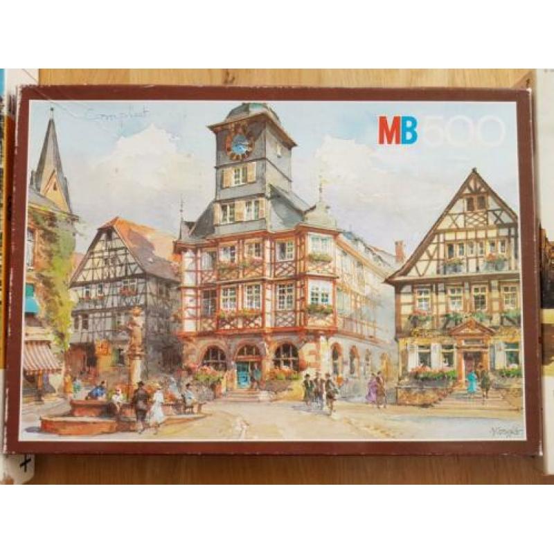 3 leuke puzzels van 500 stukjes