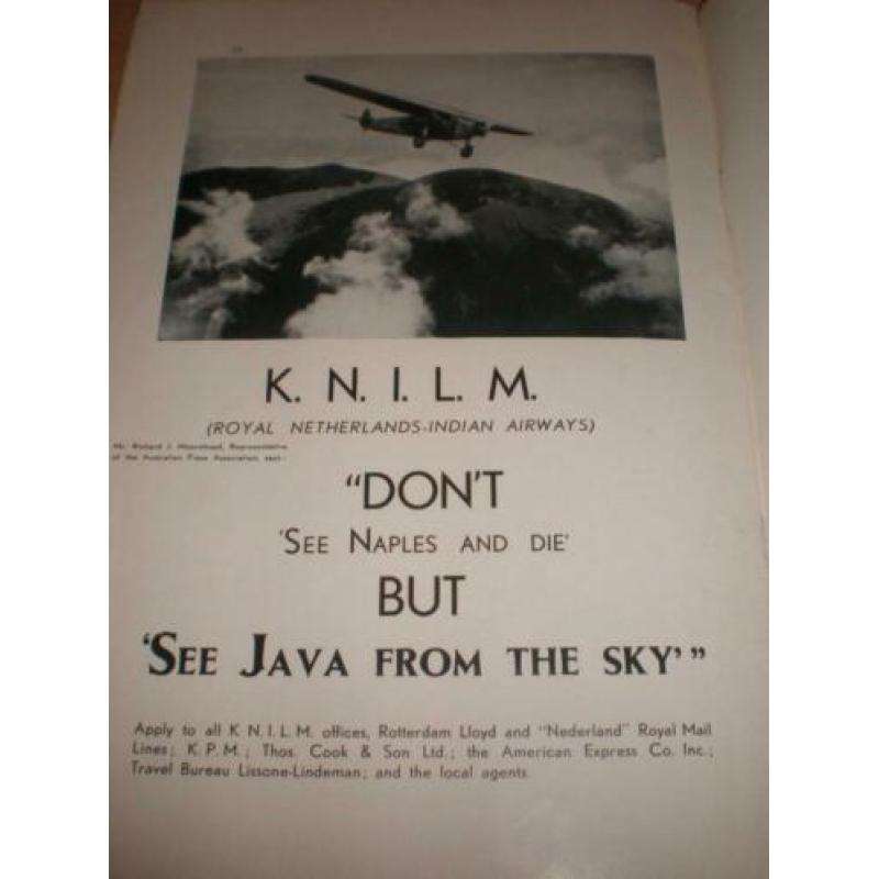 Tourisme Nederlands India (Indonesie) o.a.KNILM