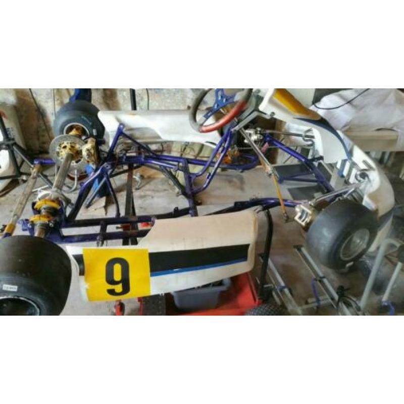 Ms kart compleet met werk en haase frame l