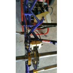 Ms kart compleet met werk en haase frame l