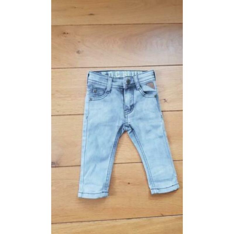 FDC jogjeans spijkerbroekjes *nieuw* grijs / blauw, 68 / 74