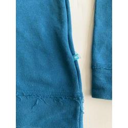 Borxz petrol crewneck met toffe racefiets plaat maat 146/152
