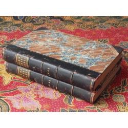 Twee antieke religieuze boeken uit Engeland 1856 en 1857.