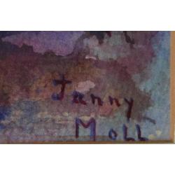 Janny Moll - Impressionistisch landschap ong. jaren '60
