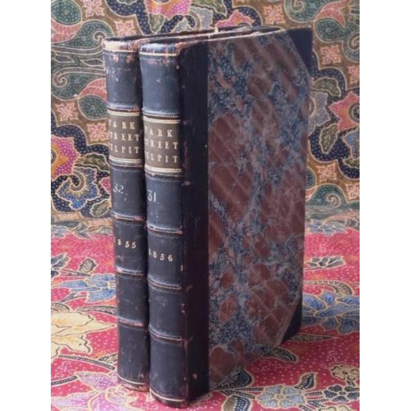 Twee antieke religieuze boeken uit Engeland 1856 en 1857.