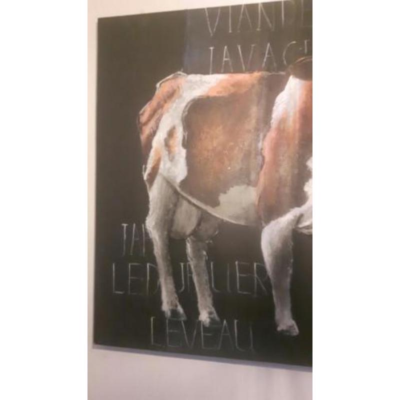 Orgineel olieverf schilderij koe
