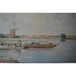 aquarel Gerrit van Jeveren (1904-1986)