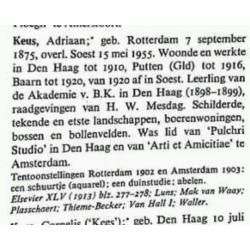 Olieverf schilderij Adriaan Keus boom heuvellandschap