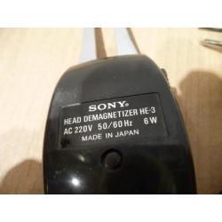 Sony HE-3 demagnetiseur voor bandrecorder
