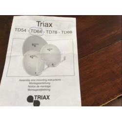 Triax TD64 schotel met hd receiver en satellite finder