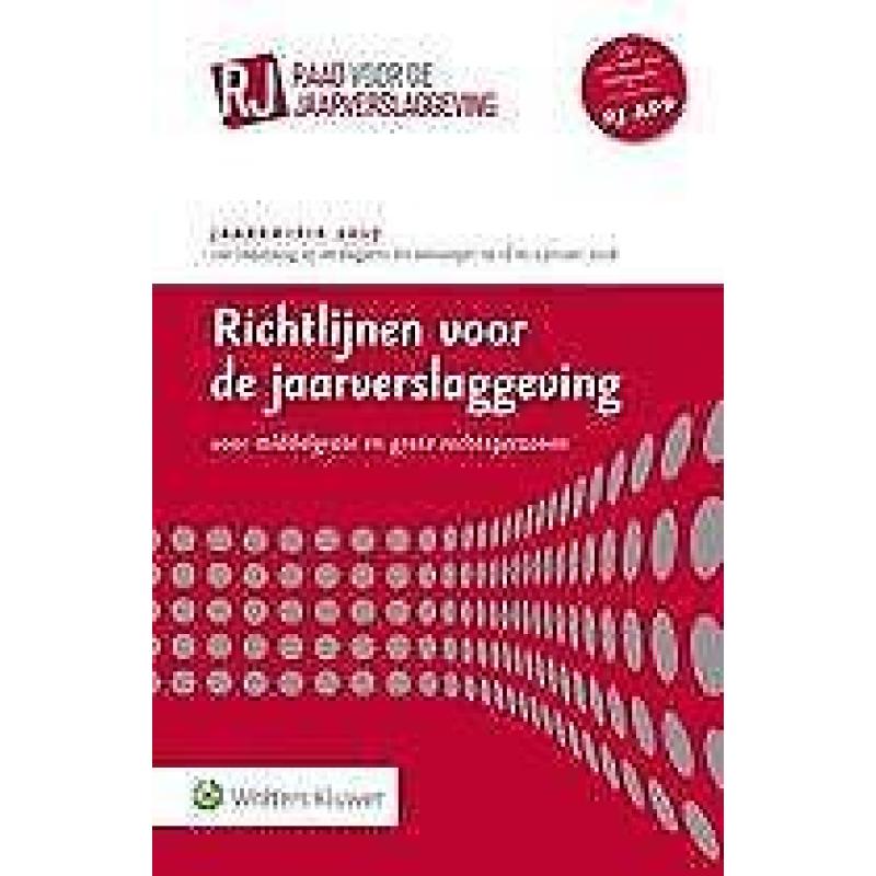 Richtlijnen voor de jaarverslaggeving middelgr 9789013141696