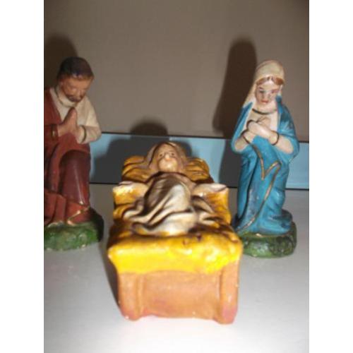 Oude kerst beeldjes