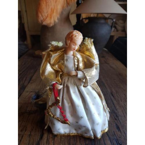 Wassen engel gezichtje Kerst brocante antiek paspop